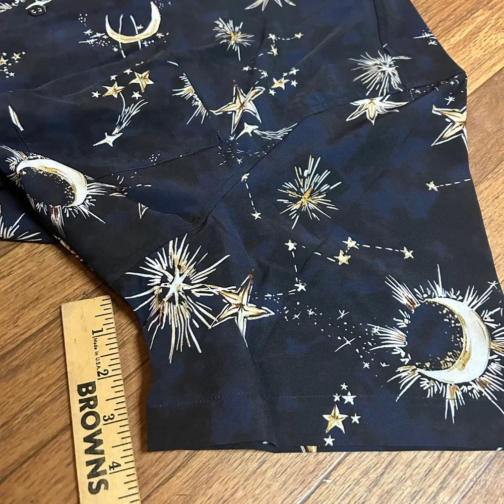 Johnny Was Midnight Celestial Print Shirt - Picture 6 of 11